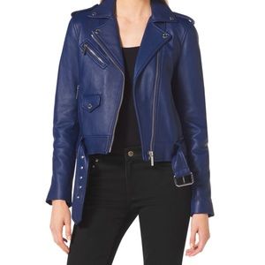 Michael Kors Biker Leather Jacket